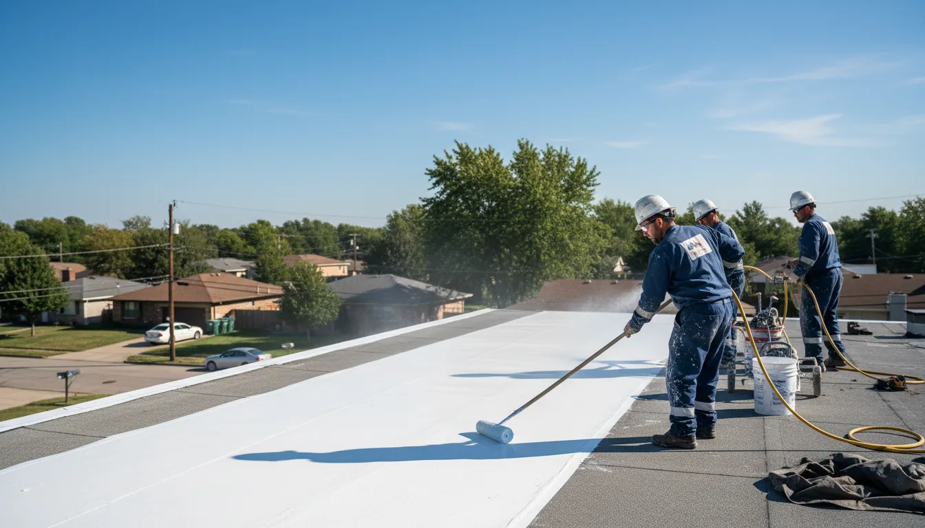 Commercial roof coating in Allen, OK near me